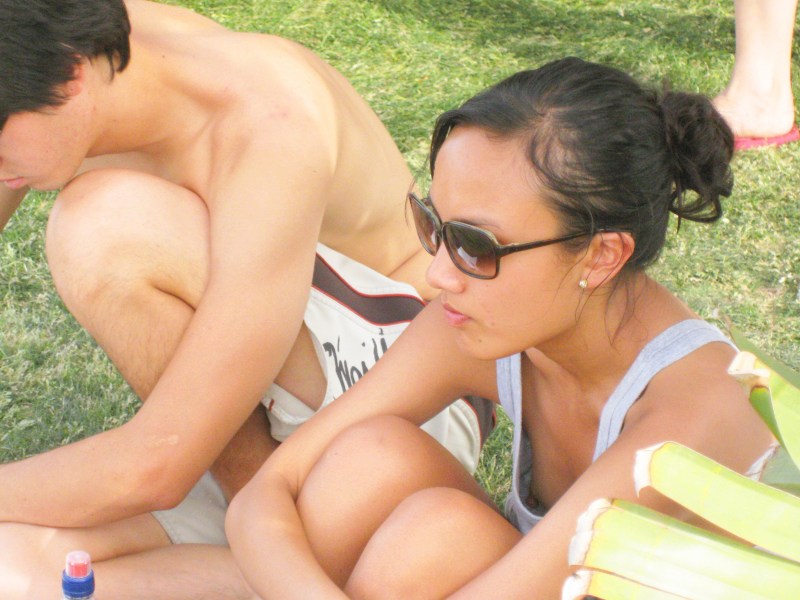 Accidentally lit up tits in nature