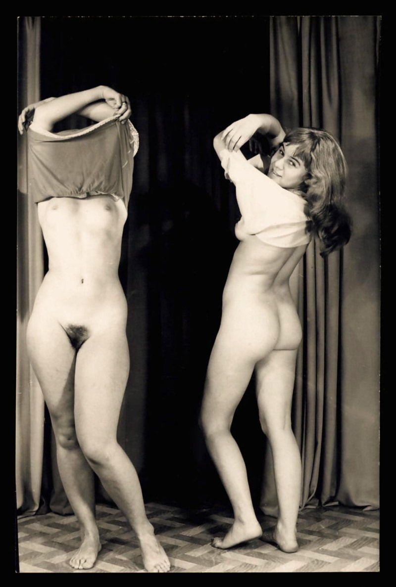 Soviet black white porn cards