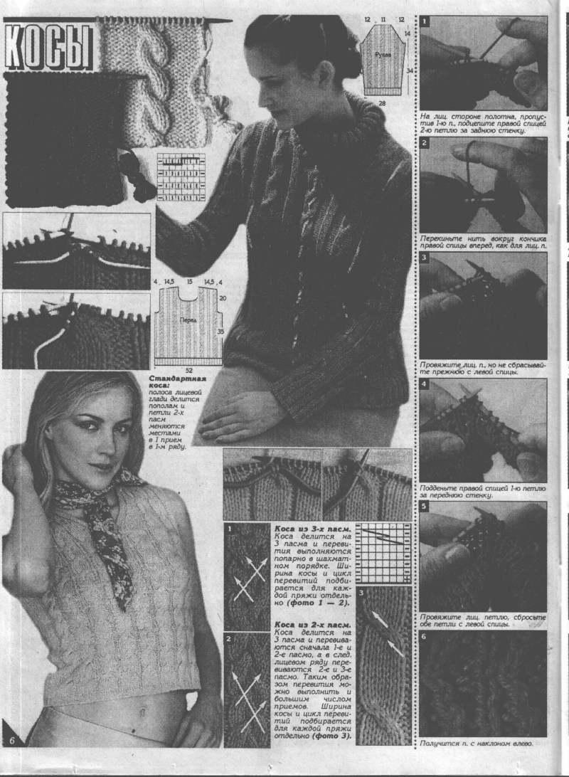 Knitted swimsuit magazine duplet