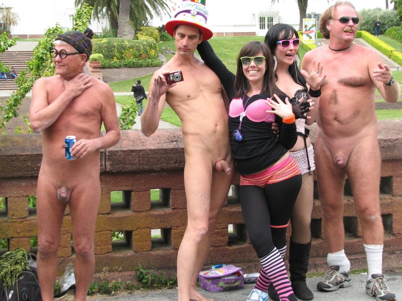 Naked guys dressed girls