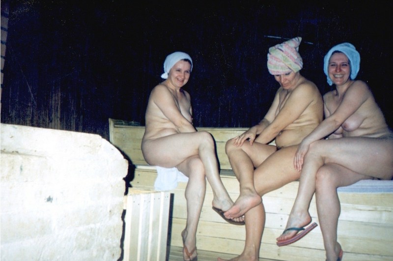 Naked women in Soviet baths