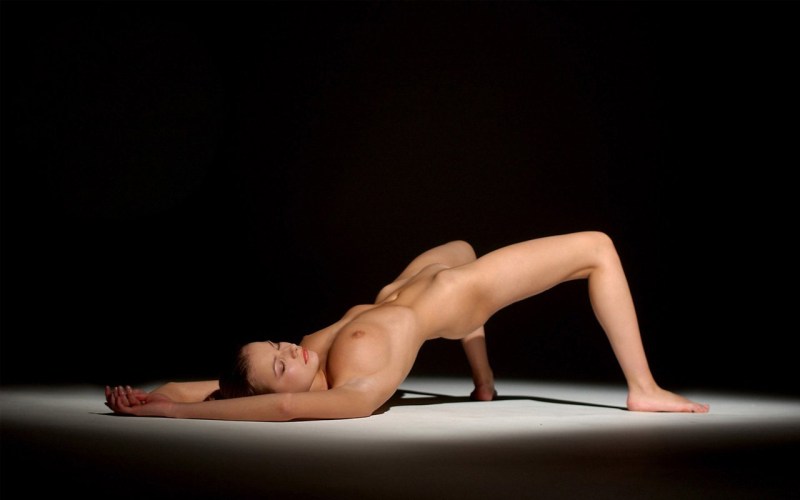 Erotic poses of gymnasts
