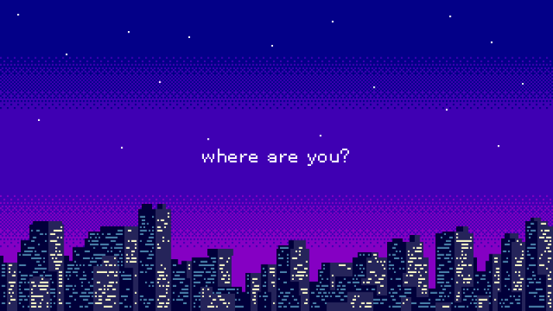 8 bit night background