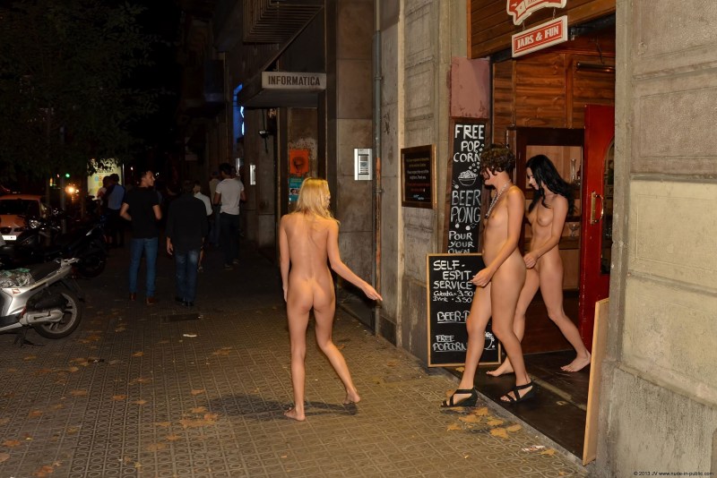 Naked women are in sight of everyone
