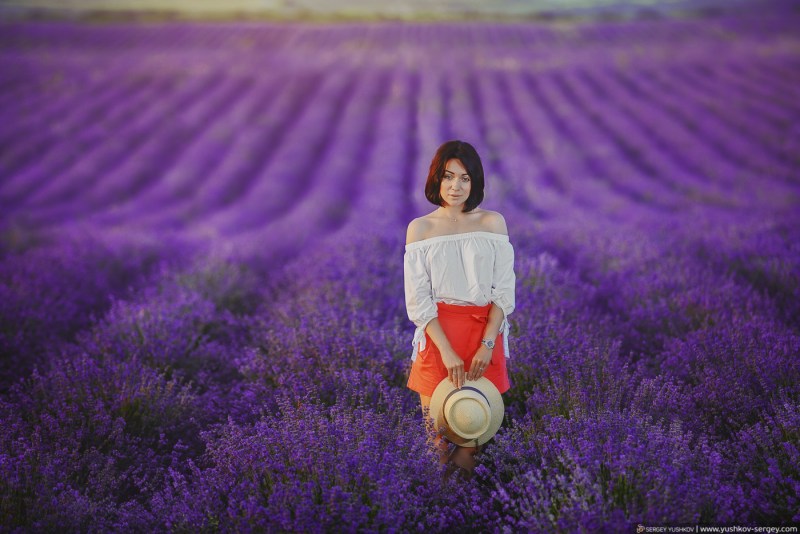 Girl in the lavender field