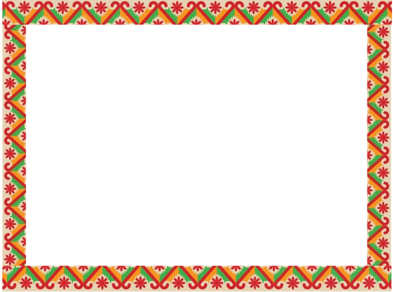 Frame in Russian folk style