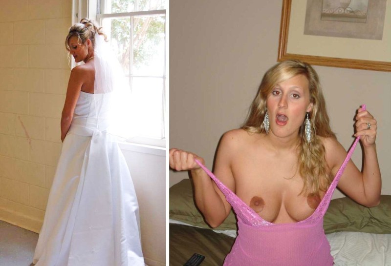 The bride lit boobs