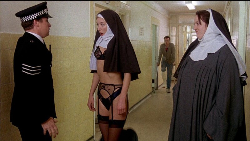 Erotic nuns in stockings