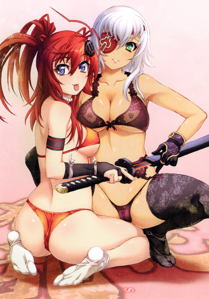 Naked Asian warriors