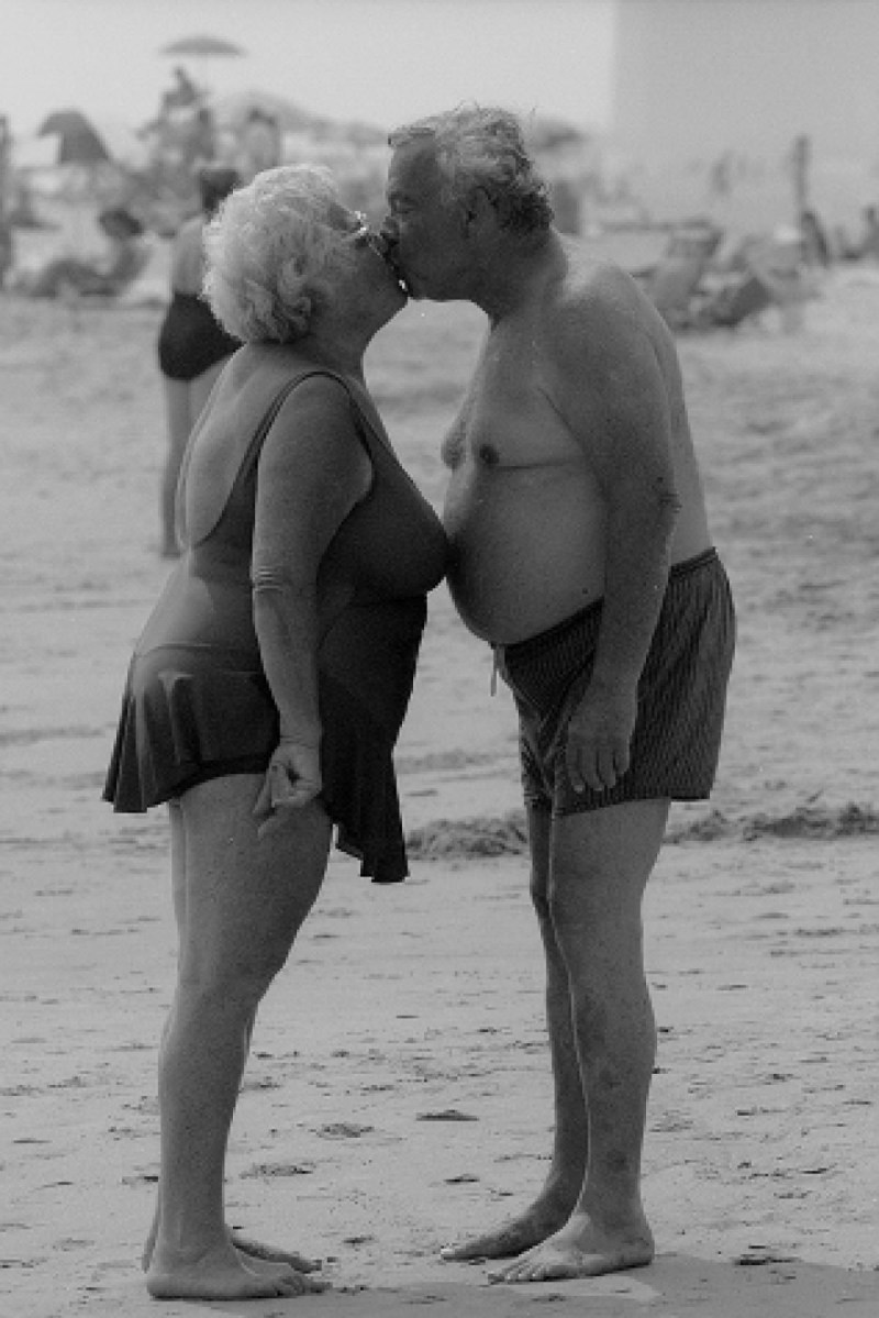 Naked elderly couples