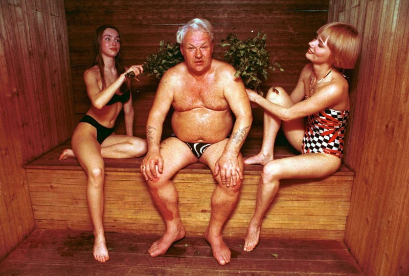 Vladimir Zhirinovsky in the bath 90s