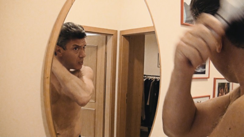 Nemtsov on the beach