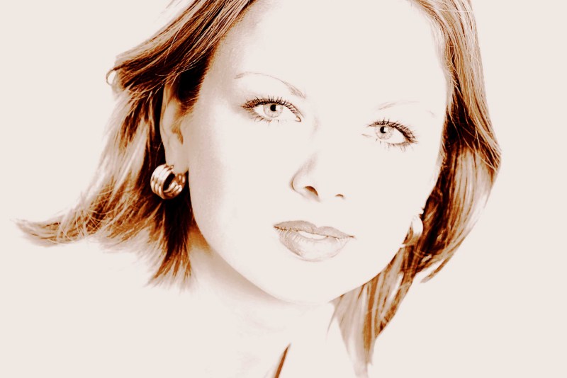 Girls pose for a magazine