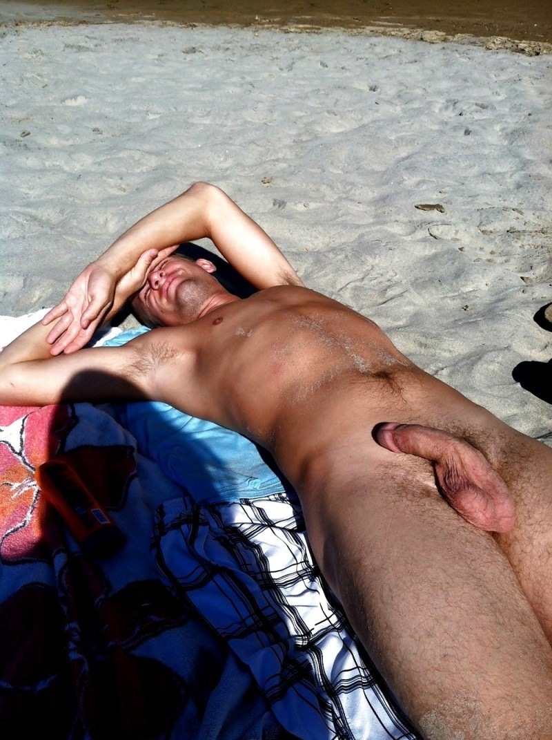 Beautiful naked guys on the beach