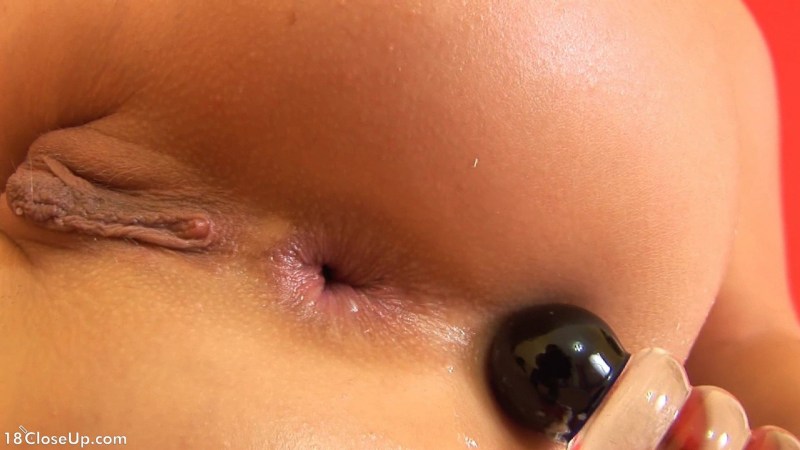 Mature anal close -up