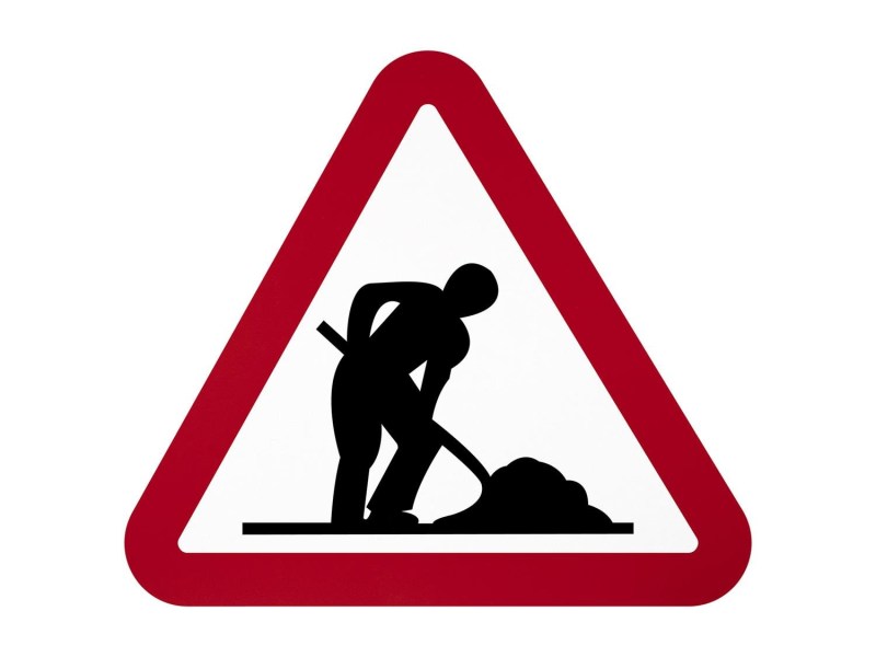 Road sign Pedestrian crossing Coloring