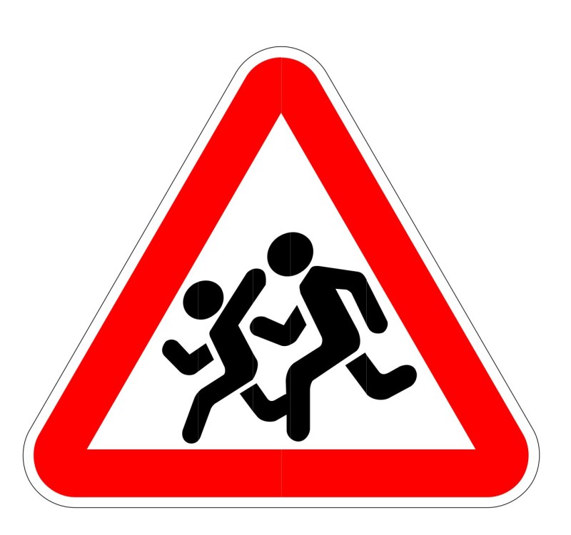 Road signs on a transparent background