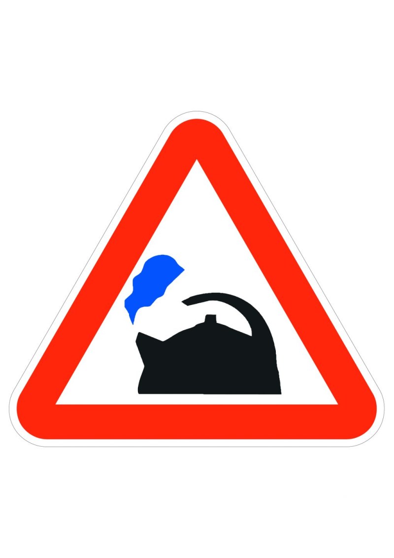 Road sign 100 m