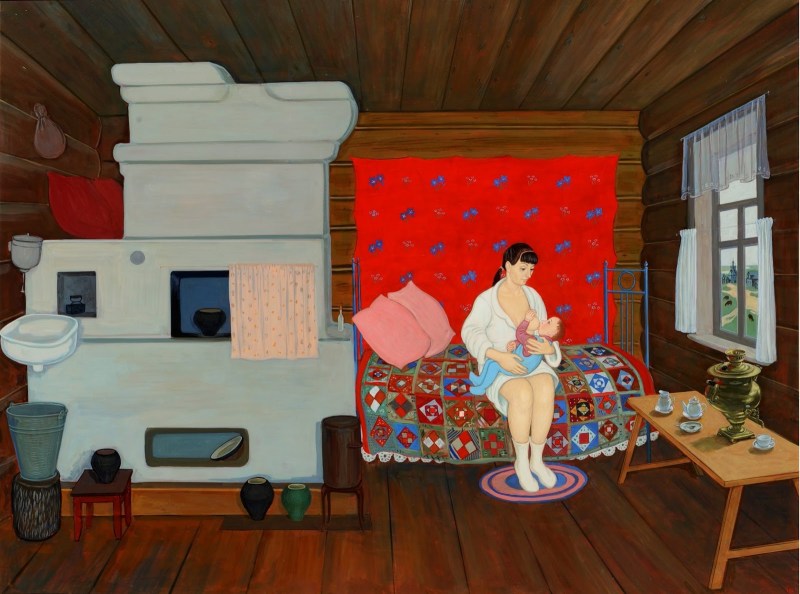 Young neighbor on the balcony