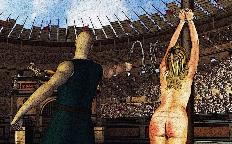 Public flogging of a slave