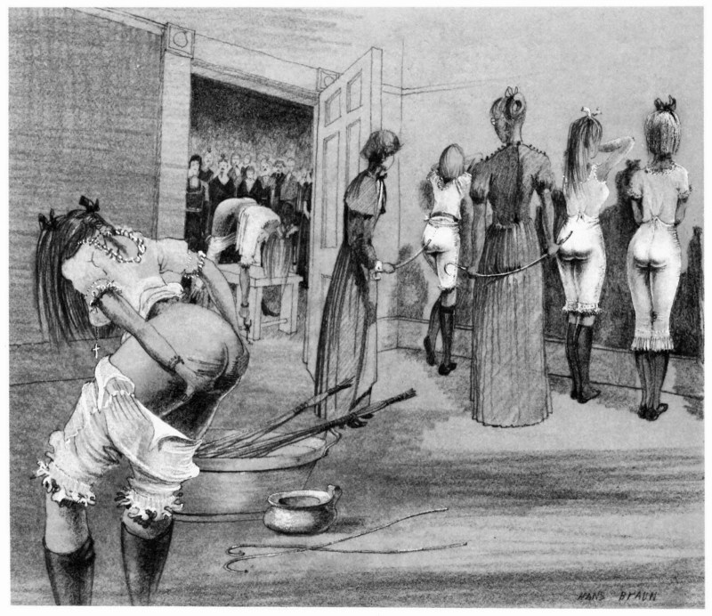 Punishment by rods of girls