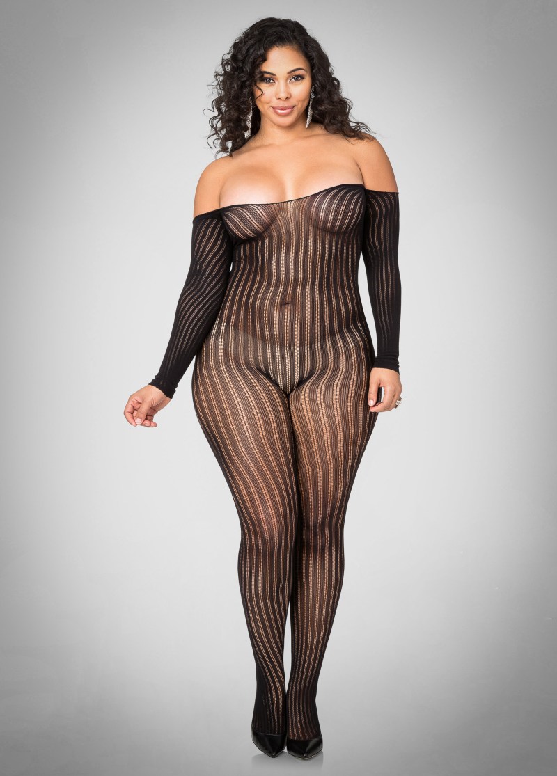 Transparent dress on a naked body