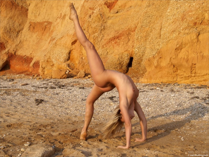Naked flexible gymnasts