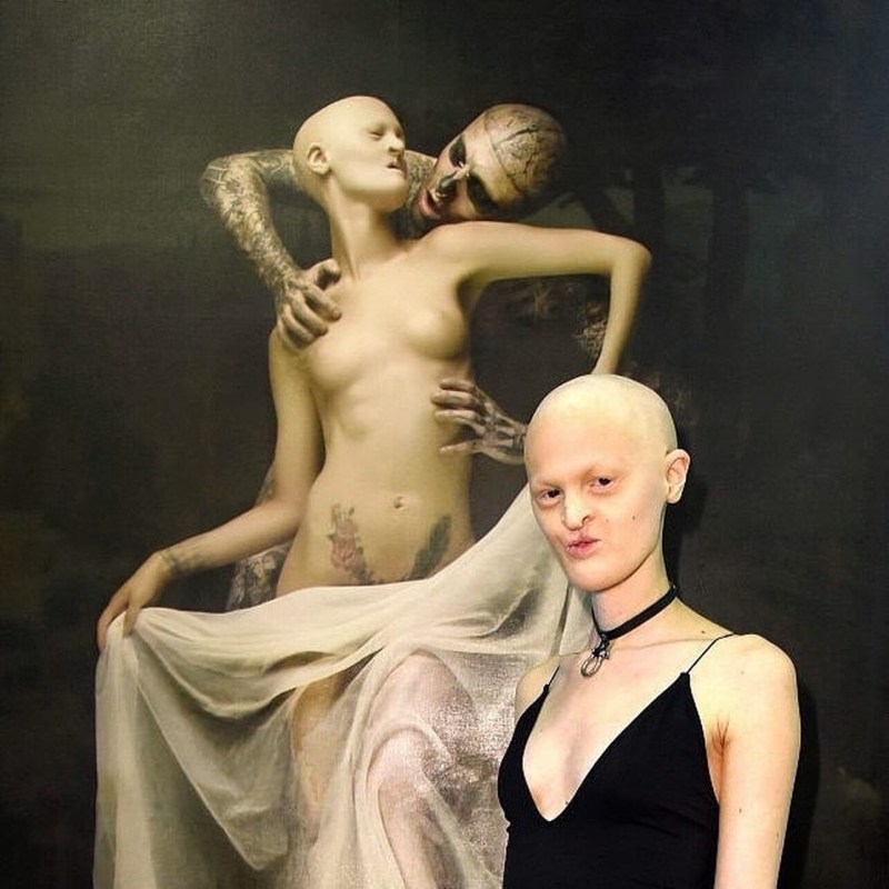 Pornstar with an unusual appearance