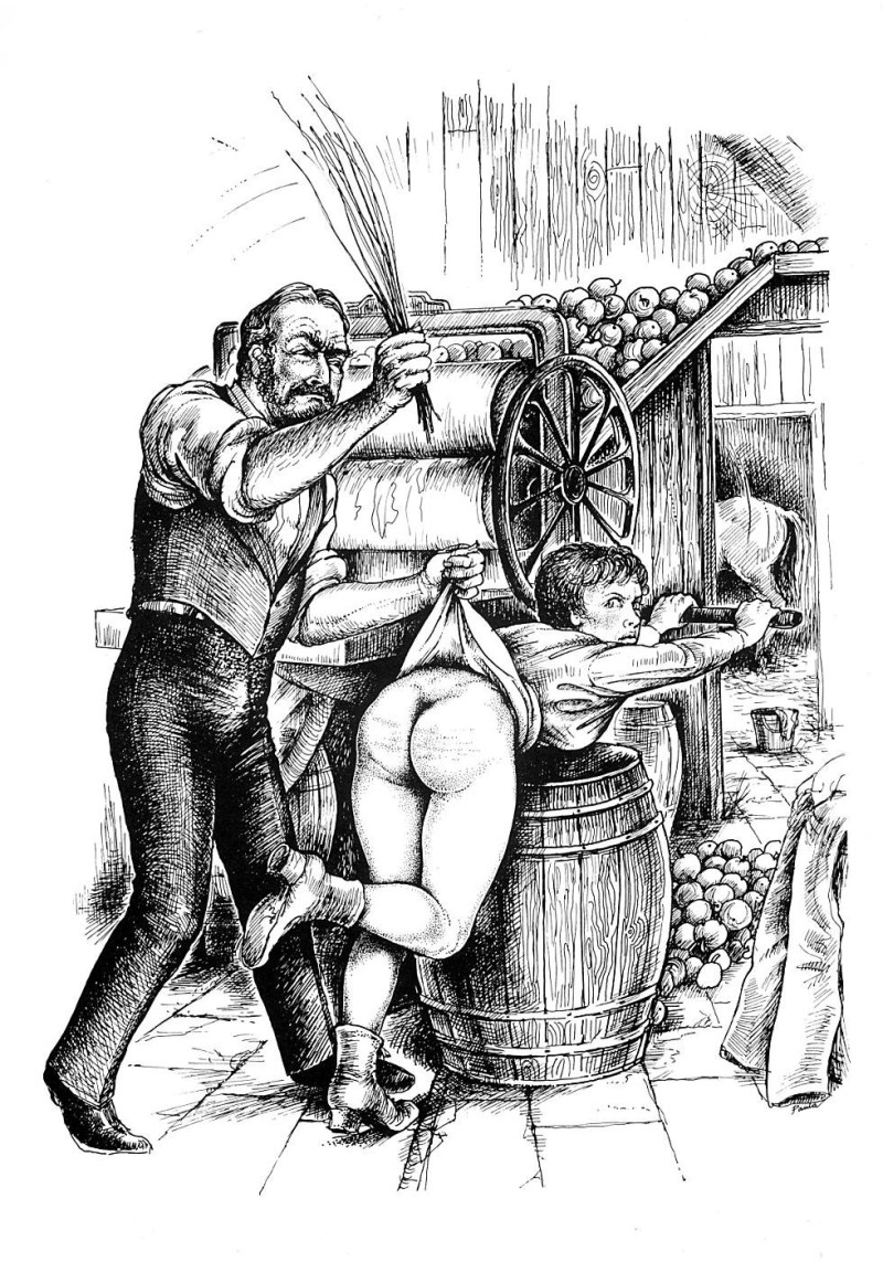 Erotic flogging of girls