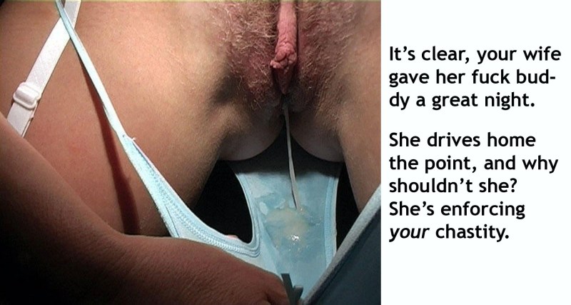 Wife panties after fucking