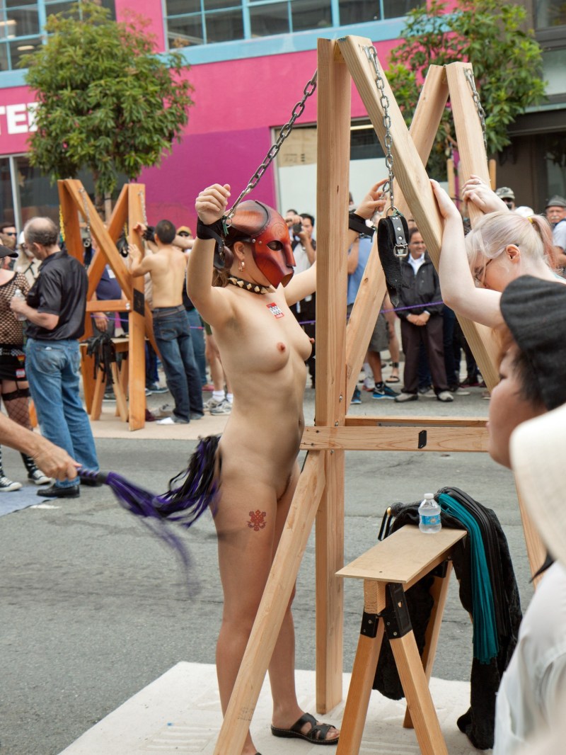 Public punishment of a naked woman