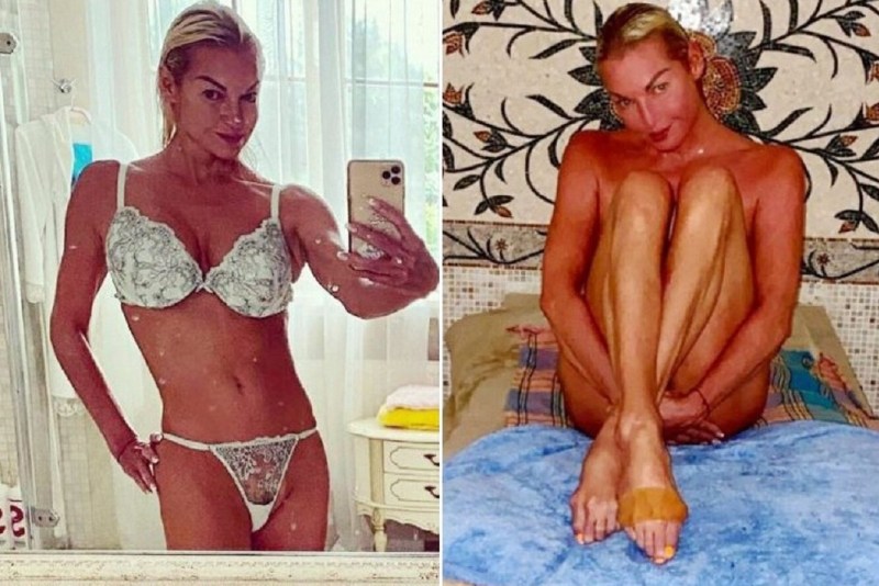 Naked Volochkova without panties