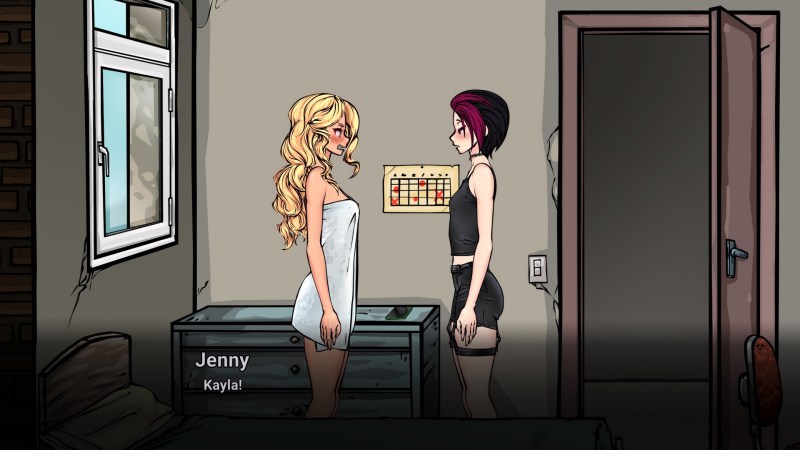 Virtual striptease game