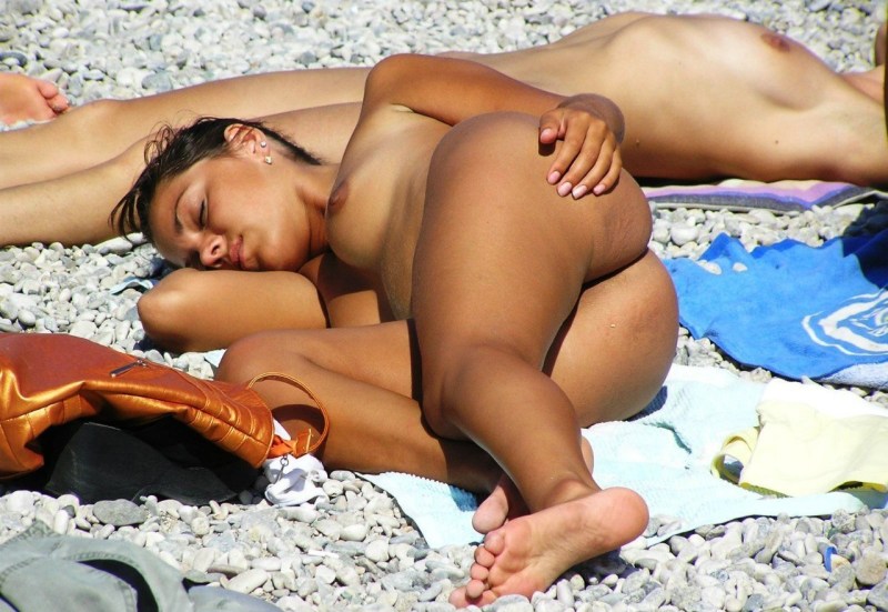 Spied on the beach young