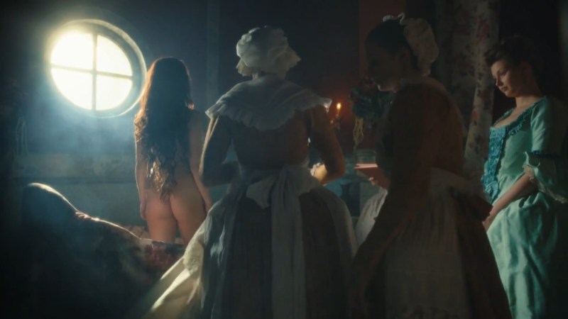 Marina Alexandrova was naked in the film Catherine