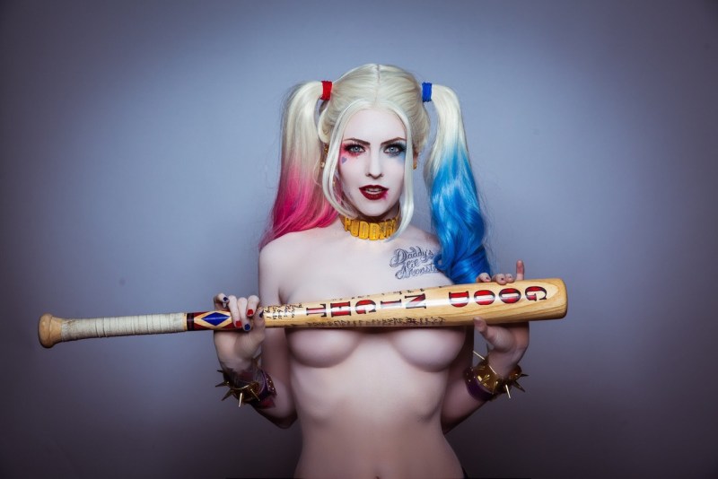 Naked Harley Harley Quin