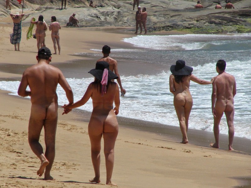 Brazilian on the beach without panties