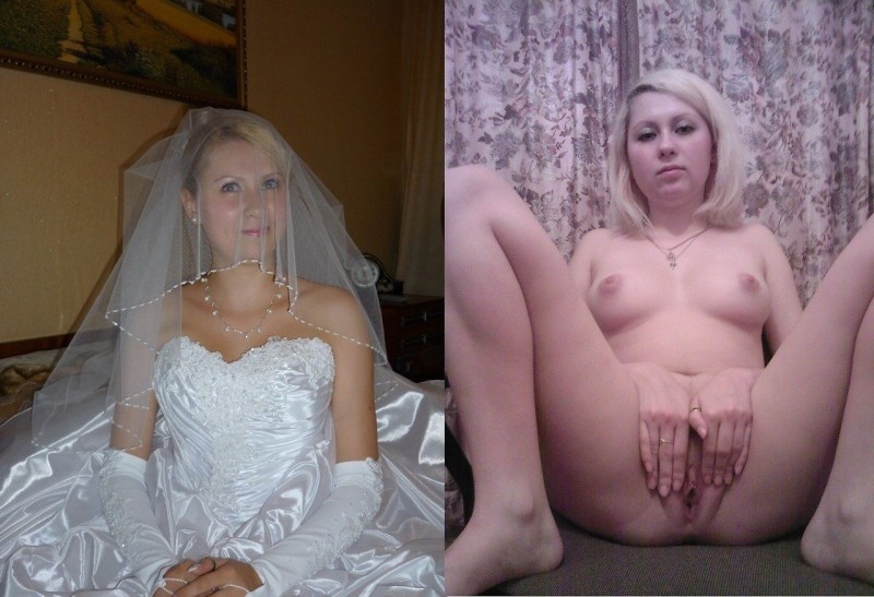 Naked brides after the wedding