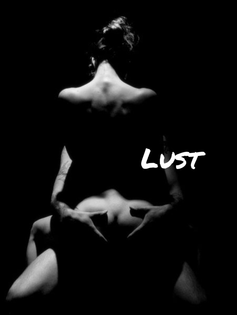 Erotic poses in the dark silhouette