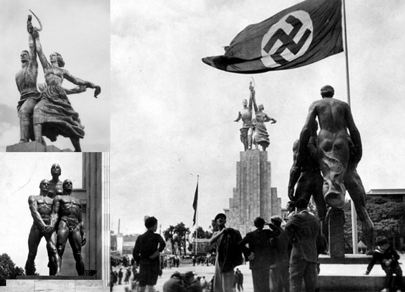 Worker and collective farmer Mukhin 1930