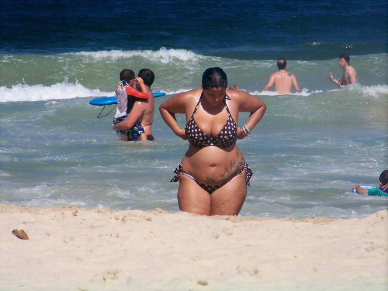 Chubby on the beach