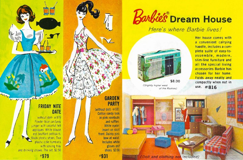 Barbie Dream House 1962 reprinting