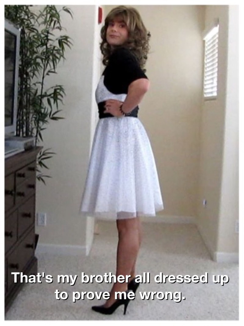 Anime Futanari in the dress