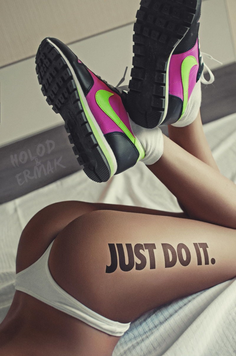 Mink sweater with knitting needles