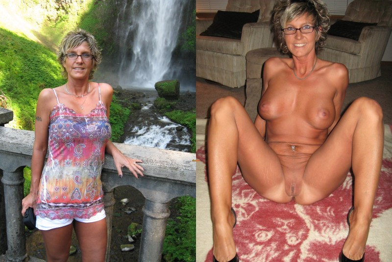 Amateur Gilf 65yo Class of 1971 The and Now Dressed undressed