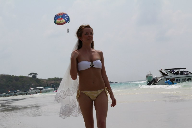 Irina Efremova in a swimsuit