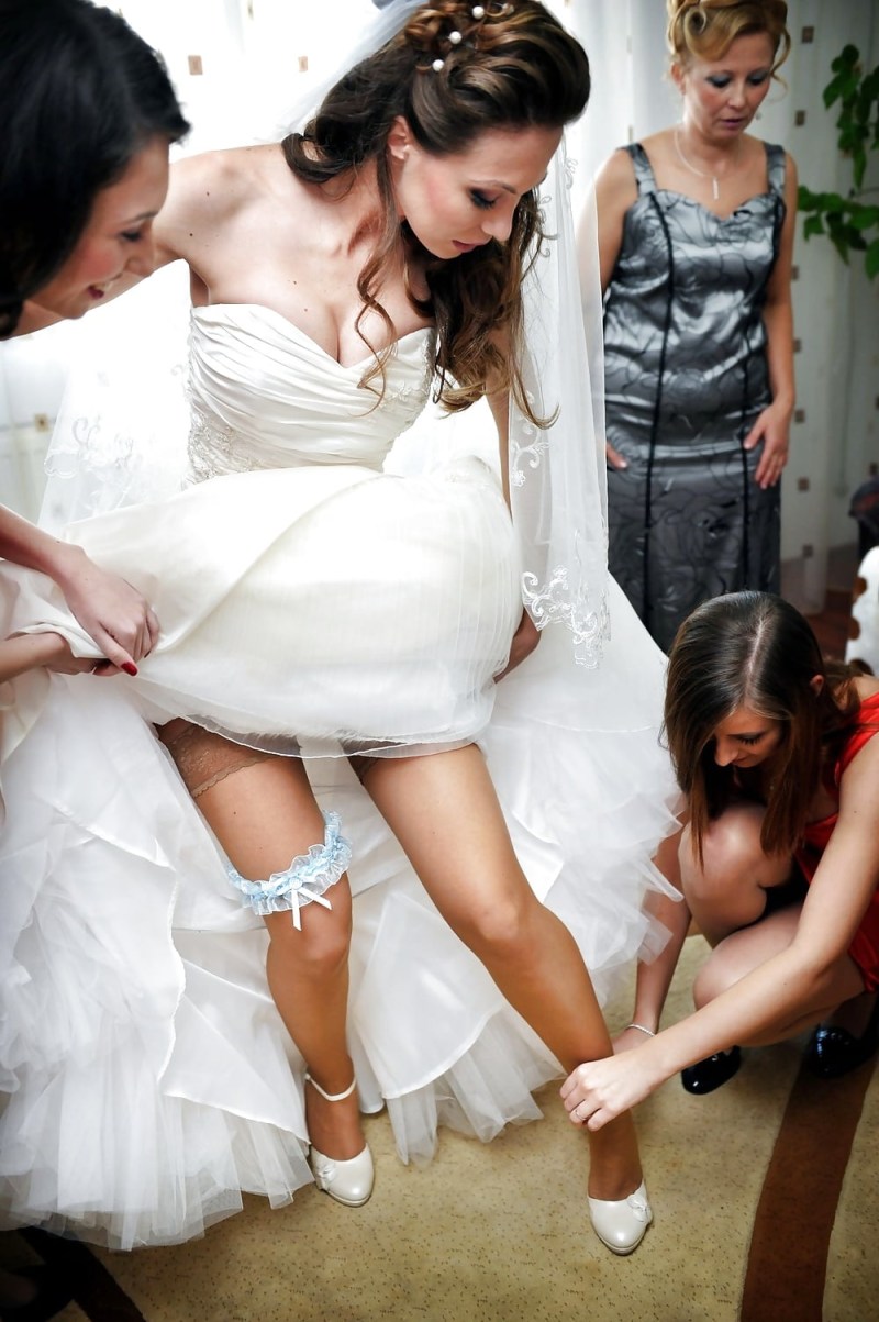 Bride stocking vagina