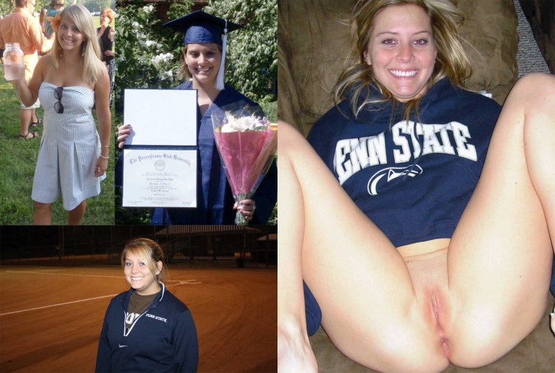 Dressed and stripped selfie pussy