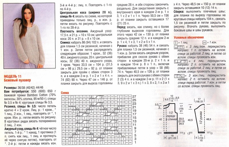 Mohera sweater for women scheme and description