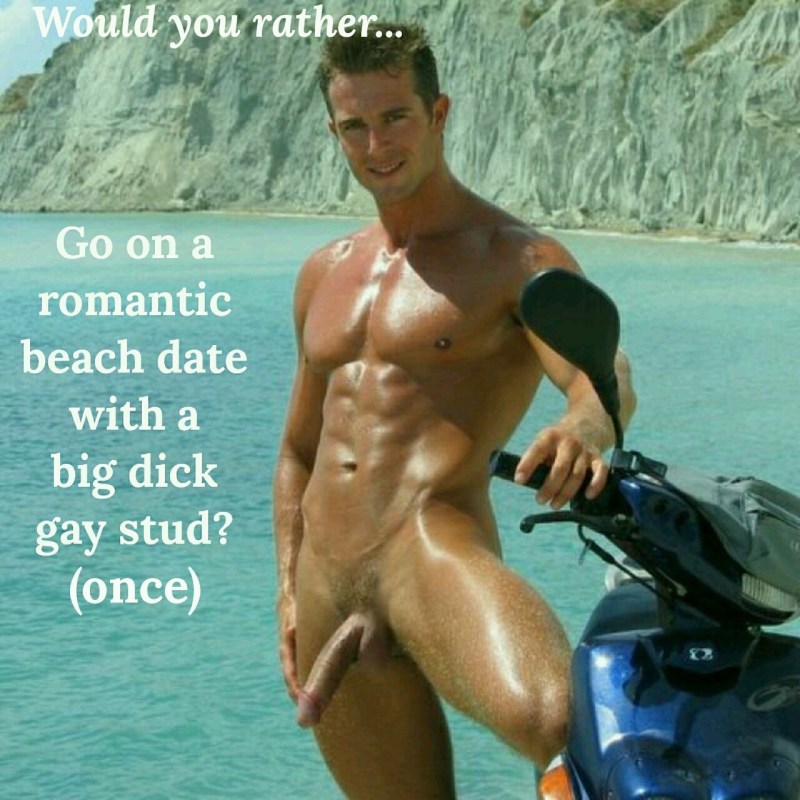 Beautiful naked men on the beach